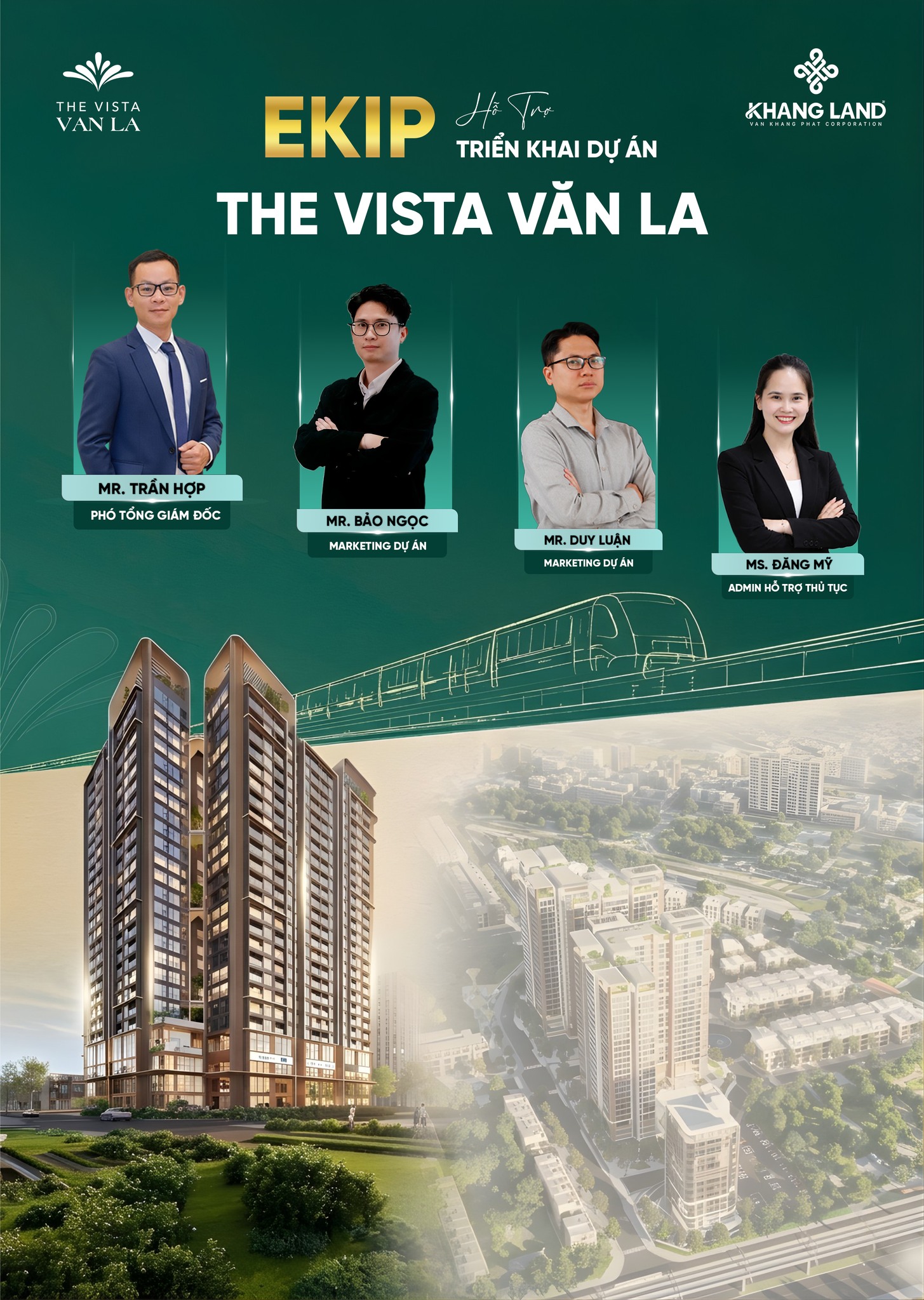 Ekip chiến lược dự án The Vista Văn La của Khang Land Holdings.