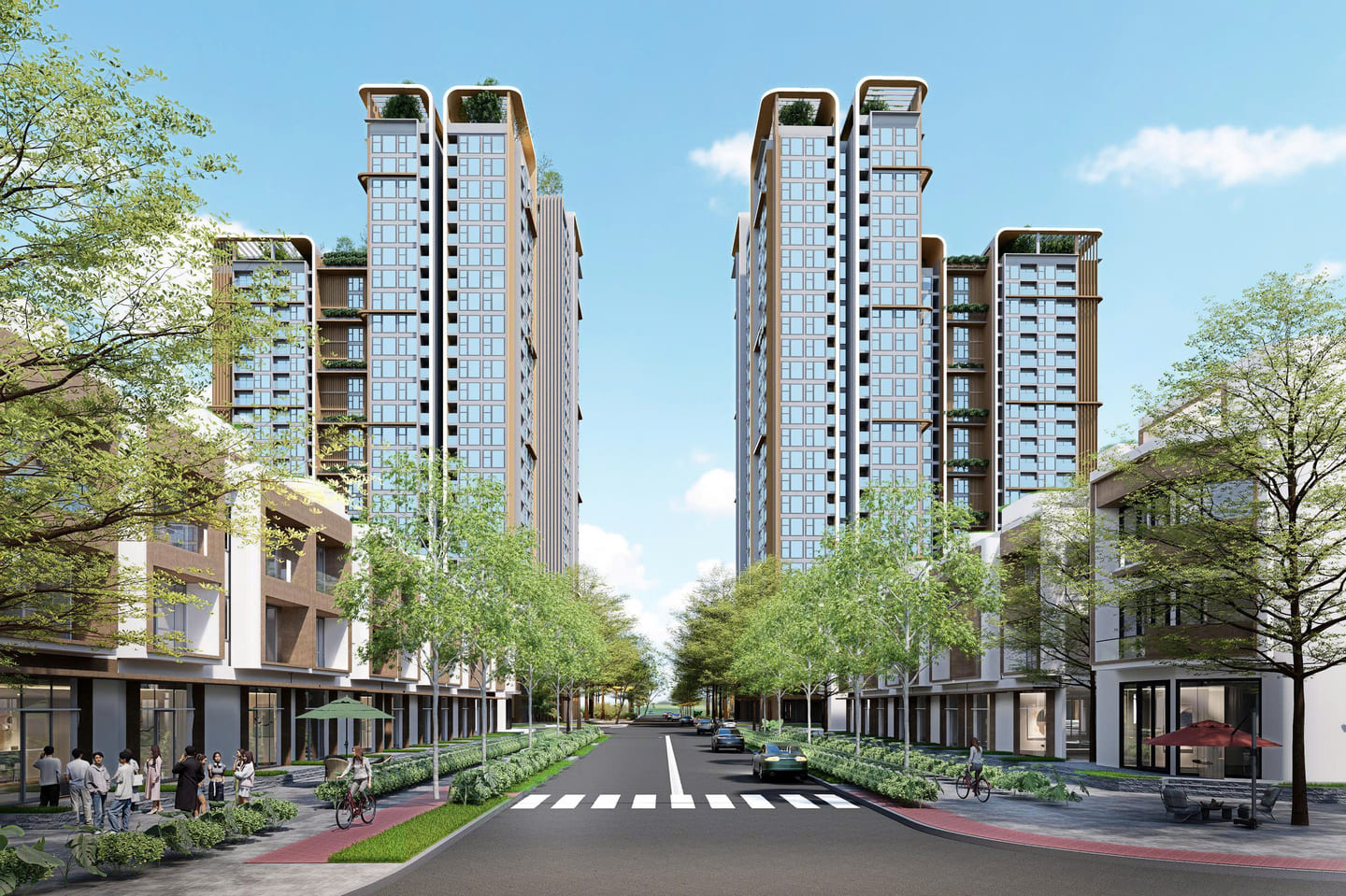 Phối cảnh tổng thể khu đô thị The Vista Văn La Hà Đông - Dự án cao cấp SJ Group