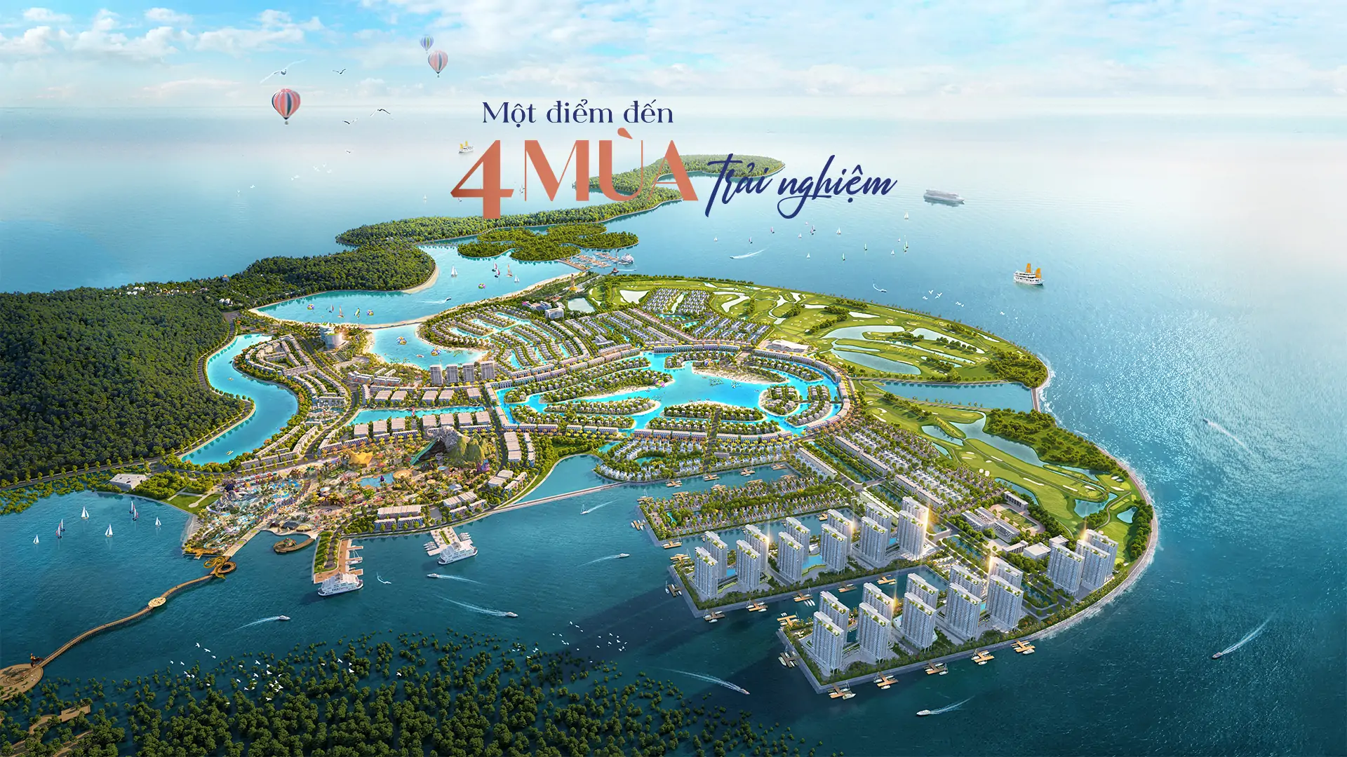 Bãi biển riêng Vinhomes Hạ Long Xanh với nước trong xanh