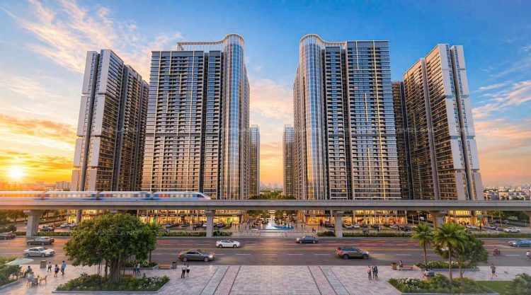 Phối cảnh dự án Lumière Hà Nội Seasons Garden - chung cư cao cấp cạnh metro đường Nguyễn Trãi giá 120-180 triệu đồng/m²